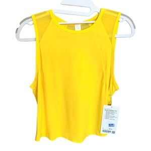 Lululemon NWT Sculpt Cropped Tank Yellow Women’s Size 6